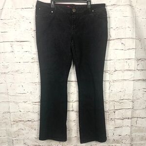 WRANGLER 10MWZQN Bootcut Jeans 19/20x34 Mid Rise Stretch Black Western Cowgirl